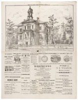 Oakland City Hall / Alameda County Courthouse - as published in the Oakland Daily Times Christmas Edition 1879