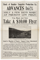 Boulder Tungsten Production Co. promotional flyer