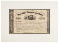 1855 American Express Company Stock Certificate