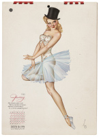 Two Esquire Varga calendars