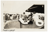 Photograph album of a road race at the Beverley Hills Speedway in 1920, during which Gaston Chevrolet was killed