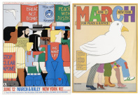 Two posters for the June 12 March for Peace and Justice