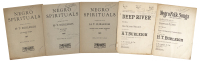 Five musical scores signed by Roland Hayes