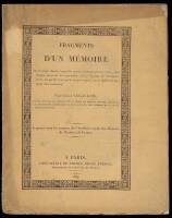 Fragments d'un M&eacute;moire