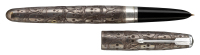 PARKER 51: Skull-Patterned Custom Sterling Silver Overlay Fountain Pen