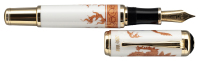 MONTBLANC: Year of the Golden Dragon Meissen Porcelain Limited Edition 888 Fountain Pen