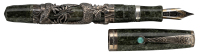 MONTEGRAPPA: Oriental Zodiac Snake Sterling Silver Limited Edition Fountain Pen