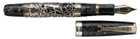 MONTEGRAPPA: Oriental Zodiac Rat Sterling Silver Limited Edition Fountain Pen
