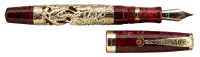MONTEGRAPPA: Oriental Zodiac Dragon 18K Gold Limited Edition Fountain Pen