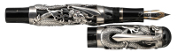 MONTEGRAPPA: Dragon Sterling Silver Limited Edition Fountain Pen