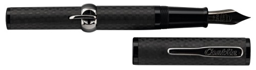 CONKLIN: Mark Twain Matte Carbon Crescent-Filler Fountain Pen
