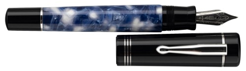 DELTA: Scrigno ("Pen Secret") Blue and White Fountain Pen