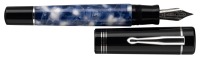 DELTA: Scrigno ("Pen Secret") Blue and White Fountain Pen