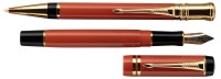 PARKER: Duofold Fountain Pen and Ballpoint, Red-Orange