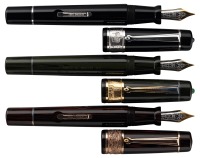 DELTA: Return to China Hong Kong 1997 Set of Three Ebonite and 18K Gold Limited Edition 30 Fountain Pens