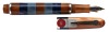 MARLEN: MCH Paris Collection Blue and Brown Resin Fountain Pen