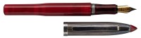 MARLEN: Shuttle Red Resin and Sterling Silver Fountain Pen