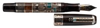 MONTEGRAPPA: Human Civilization Sterling Silver Limited Edition Fountain Pen * ARTIST'S PROOF
