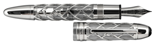 MONTBLANC: Skeleton Platinum-Plated Limited Edition 333 Fountain Pen