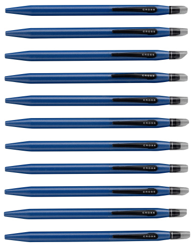 CROSS: Click Ballpoint Pens, Pearlescent Blue * Lot of 22 Pens