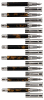 FERRARI DA VARESE: Spartacus Amber Fountain Pens * Lot of Nine