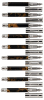 FERRARI DA VARESE: Spartacus Amber * Lot of Nine Fountain Pens