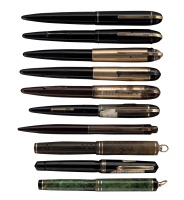 EVERSHARP: Skyline and Other Fountain Pens and Propelling Pencil * Lot of Ten Instruments