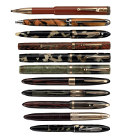 WATERMAN, SHEAFFER, Etc. * Lot of 24 Fountain Pens and Propelling Pencils, Various Makers