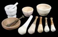 Lot of Mortars and Pestles