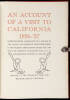 An Account of a Visit to California 1826-'27.