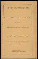 Special Message of Governor Samuel J. Kirkwood, In Reply to a Resolution of Inquiry, Passed by the House of Representatives, March 2d, 1860, in Relation to the Requisition of the Gov. of Virginia, for One Barclay Coppic