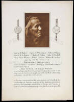 Solicitation for contributions to fund the printing of Curtis' North American Indian