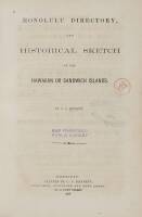 Honolulu Directory, and Historical Sketch of the Hawaiian or Sandwich Islands