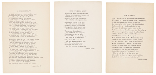 Three Unbound Anthology Broadsides
