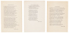 Three Unbound Anthology Broadsides