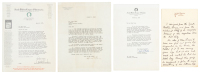 Autograph letter signed by Zane Grey explaining his resignation from the Izaak Walton League of America - with resulting correspondence