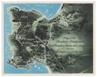 Map of the Monterey Peninsula, Del Monte's 20,000 Acre Playground and the Seventeen Mile Drive