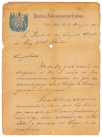 Handwritten letter, signed