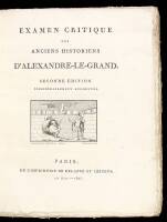 Examen Critique des Anciens Historiens D'Alexandre-Le-Grand.