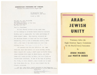 Arab-Jewish Unity: Testimony Before The Anglo-American Inquiry Commission For The Ihud (Union) Association