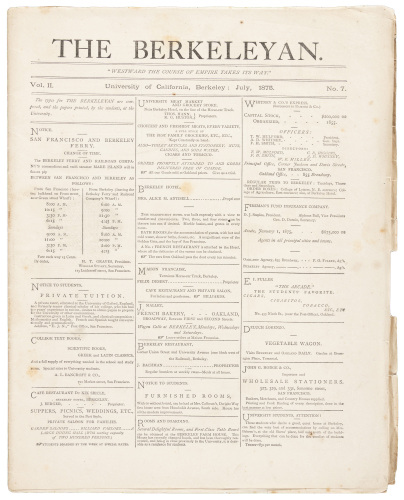 The Berkeleyan: Vol. II, No. 7
