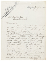Letter regarding mining town houses