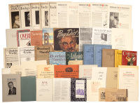Incredibly large group of printed writings by Oscar Lewis, all signed