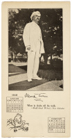 Mark Twain calendar for the year 1910