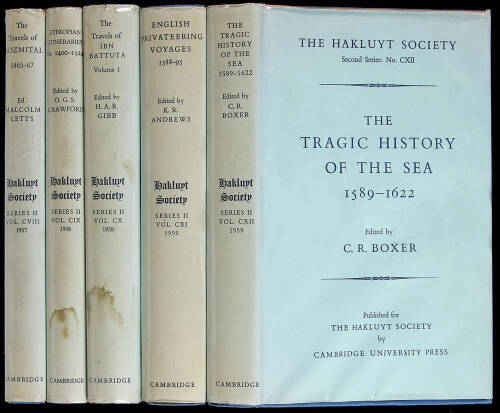 Large lot of Hakluyt Society Publications, Second Series, Volumes 108-189