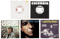 Five Leonard Cohen 7" singles