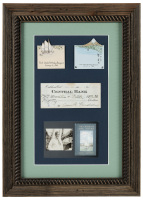 Framed signed check by Jack London