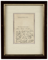 Framed Autograph Letter Signed by Jack London