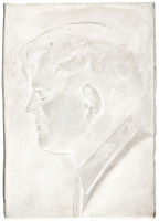 Jack London bas-relief sculpture