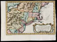Carte de la Nouvelle Angleterre Nouvelle Yorck et Pensilvanie Pour servir a l'Histoire Generale des Voyages